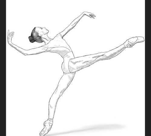Cuadro Bailarina