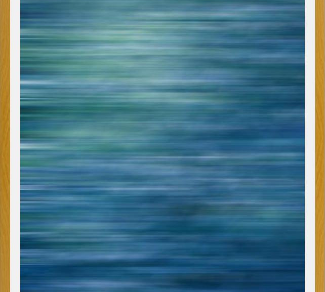 Cuadro Abstracto Azul y Verde