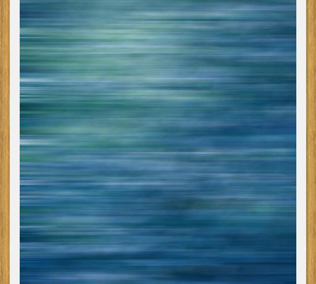Cuadro Abstracto Azul y Verde