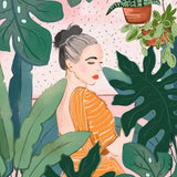 Canvas Plant Lady