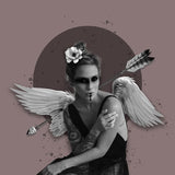 Canvas bird woman