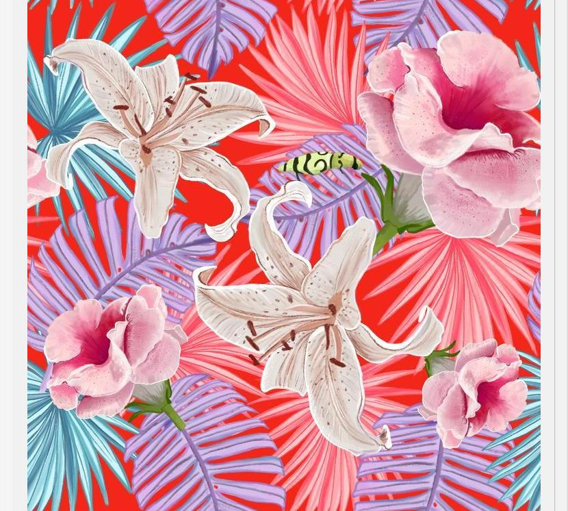 Cuadro Tropical Nature Pattern