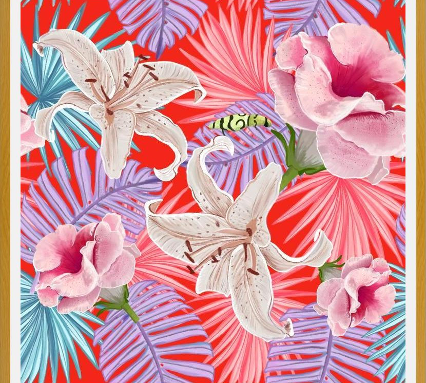 Cuadro Tropical Nature Pattern