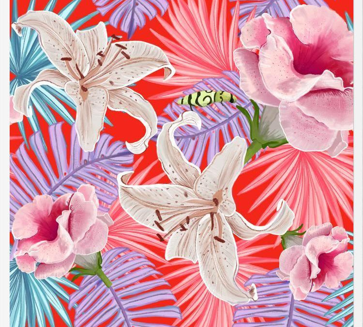Cuadro Tropical Nature Pattern