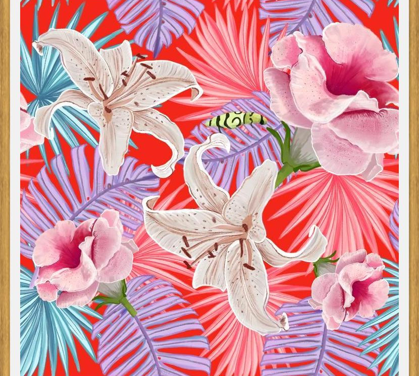 Cuadro Tropical Nature Pattern