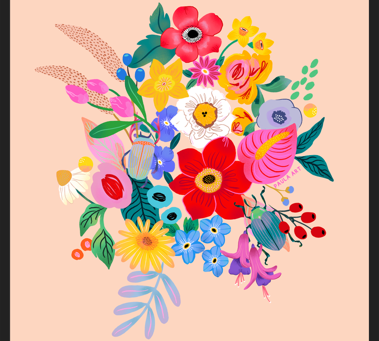 Cuadro Que las flores te acompañen