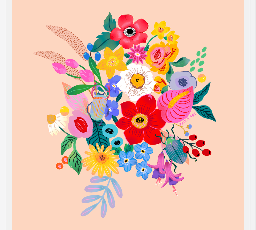 Cuadro Que las flores te acompañen