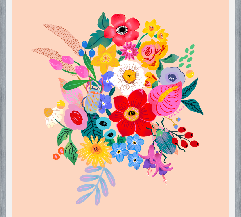 Cuadro Que las flores te acompañen