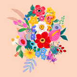 Canvas Que las flores te acompañen