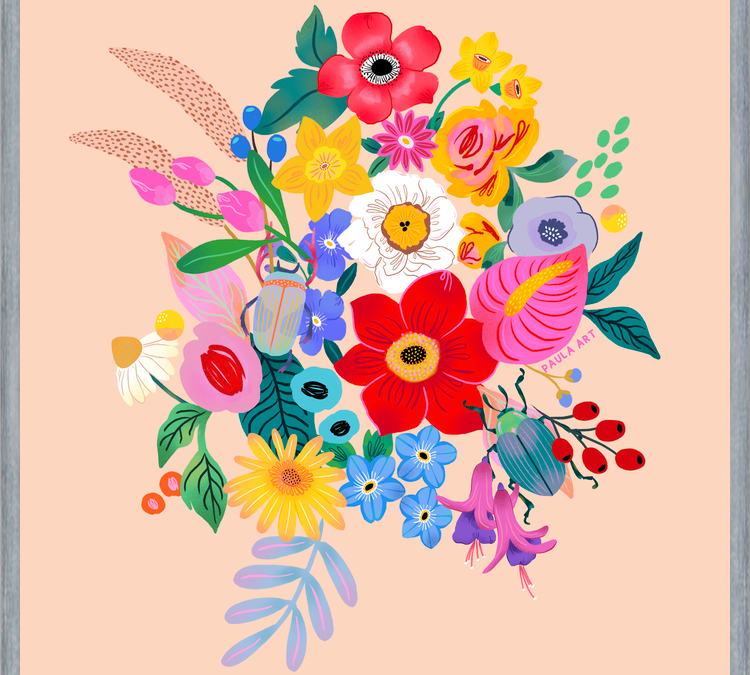 Cuadro Que las flores te acompañen