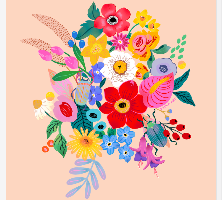 Cuadro Que las flores te acompañen