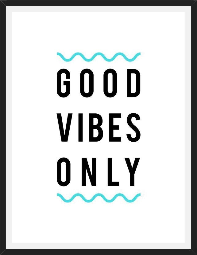 Cuadro Good Vibes Only