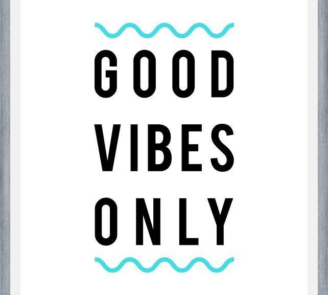 Cuadro Good Vibes Only