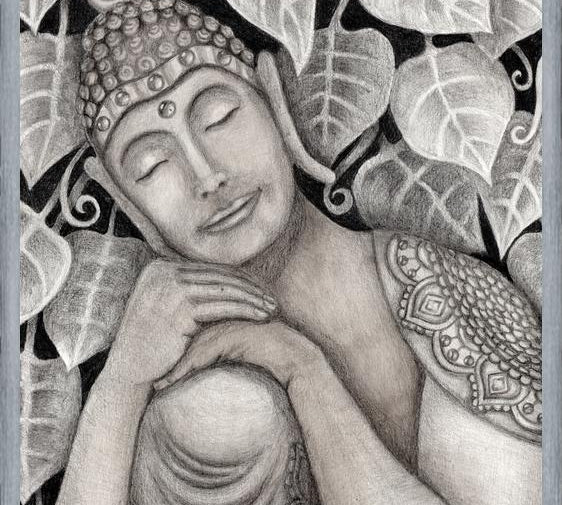 Cuadro Buda meditando