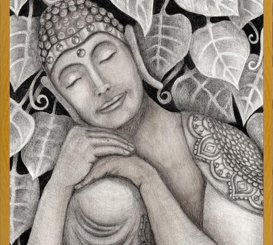 Cuadro Buda meditando