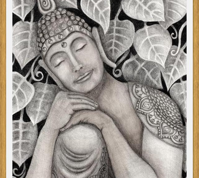 Cuadro Buda meditando