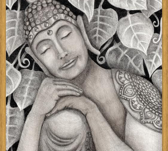 Cuadro Buda meditando