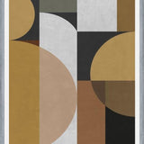 Cuadro Geometric Pattern with Semi-Circles