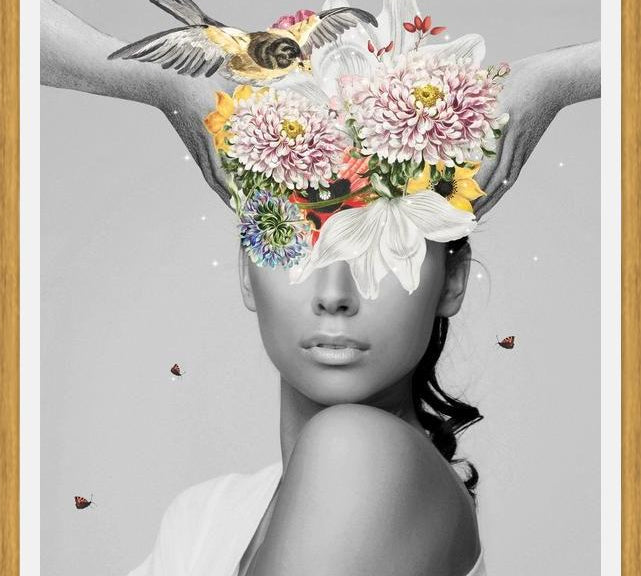 Cuadro Coronando con Flores