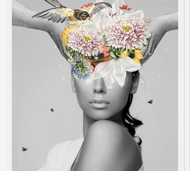 Cuadro Coronando con Flores