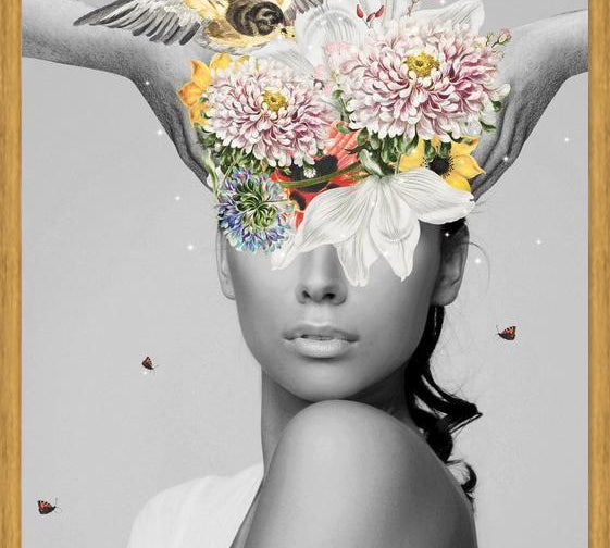 Cuadro Coronando con Flores