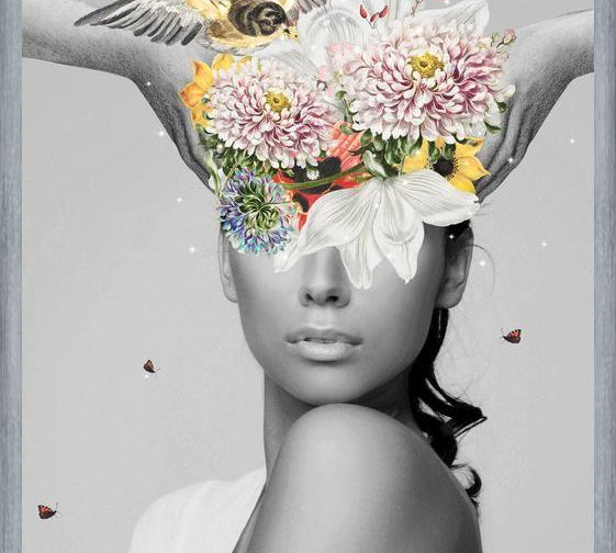 Cuadro Coronando con Flores