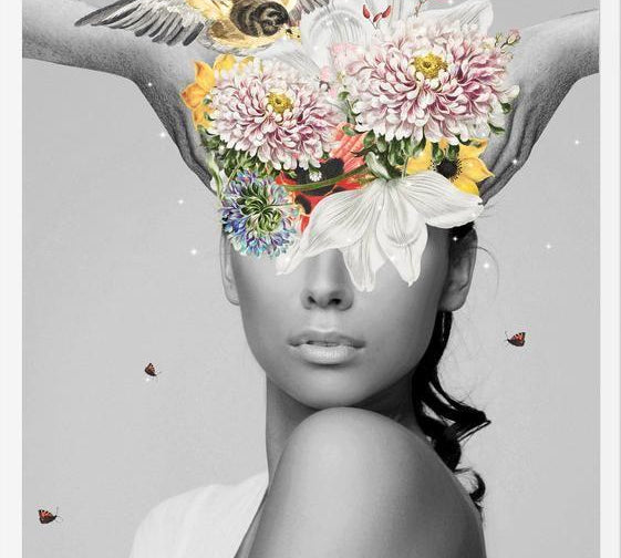 Cuadro Coronando con Flores