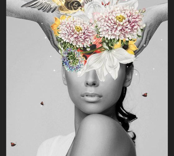 Cuadro Coronando con Flores