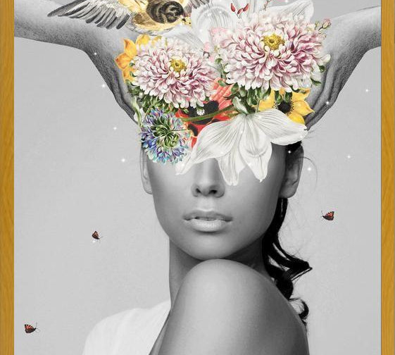 Cuadro Coronando con Flores