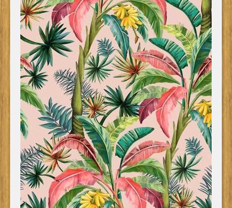 Cuadro Palm Tree Tropical Hollywood Regency