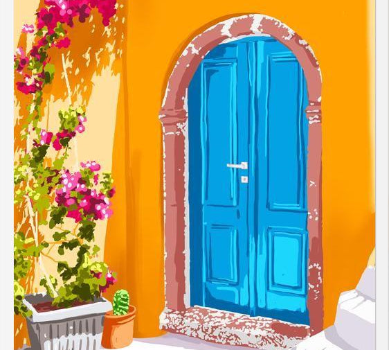 Cuadro Sunny Morocco, Summer Architecture