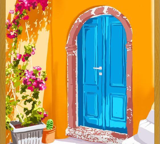 Cuadro Sunny Morocco, Summer Architecture