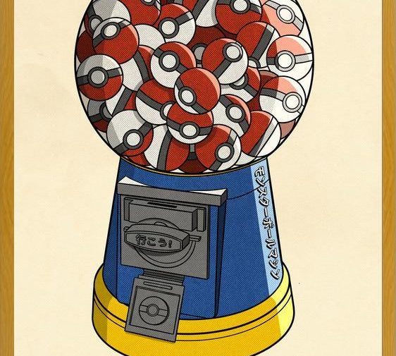 Cuadro Pokeball Machine