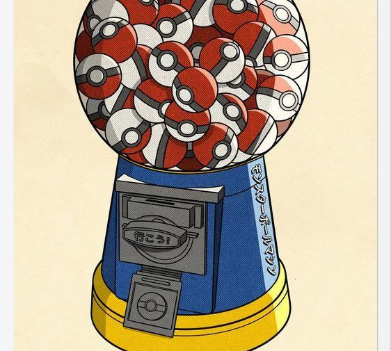 Cuadro Pokeball Machine