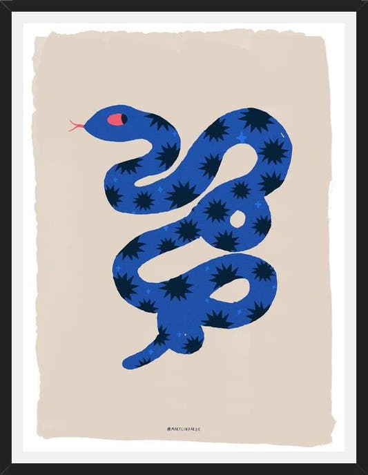 Cuadro Blue Snake