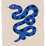 Canvas Blue Snake