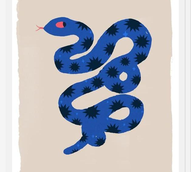 Cuadro Blue Snake