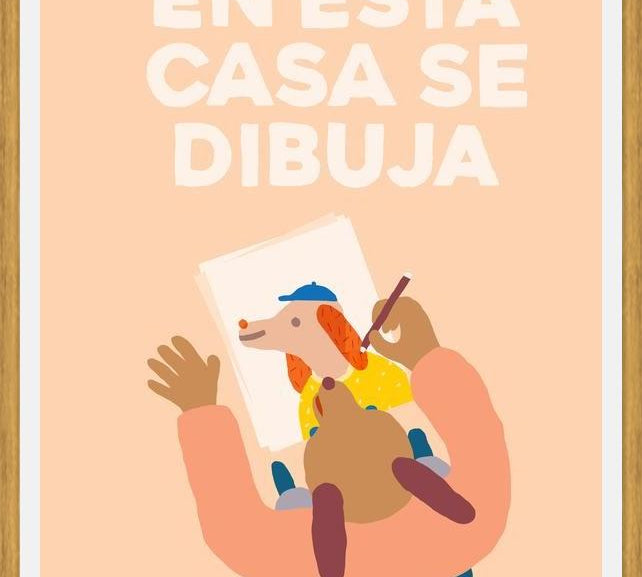 Cuadro En esta casa se dibuja