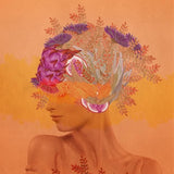 Canvas Woman in flowers III
