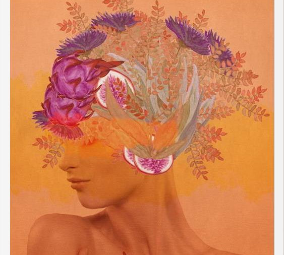Cuadro Woman in flowers III