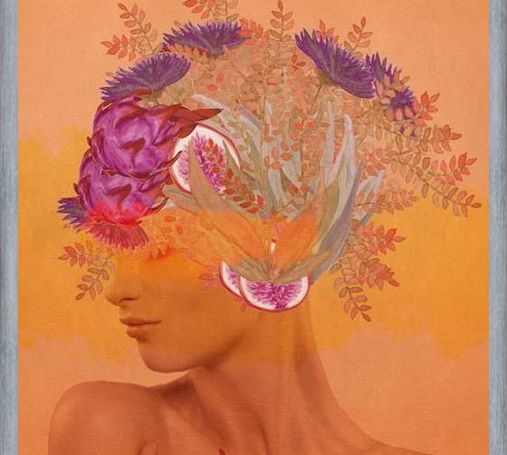 Cuadro Woman in flowers III
