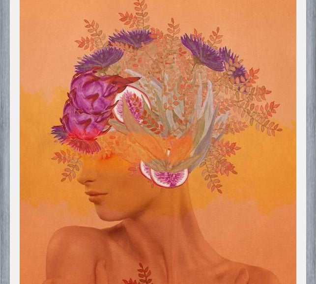 Cuadro Woman in flowers III