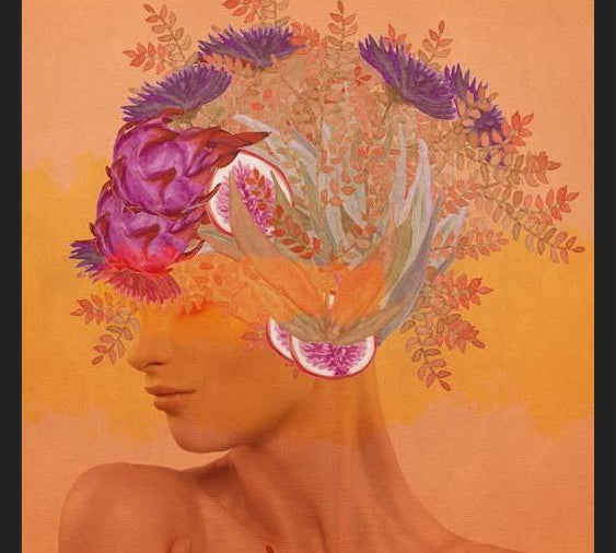 Cuadro Woman in flowers III