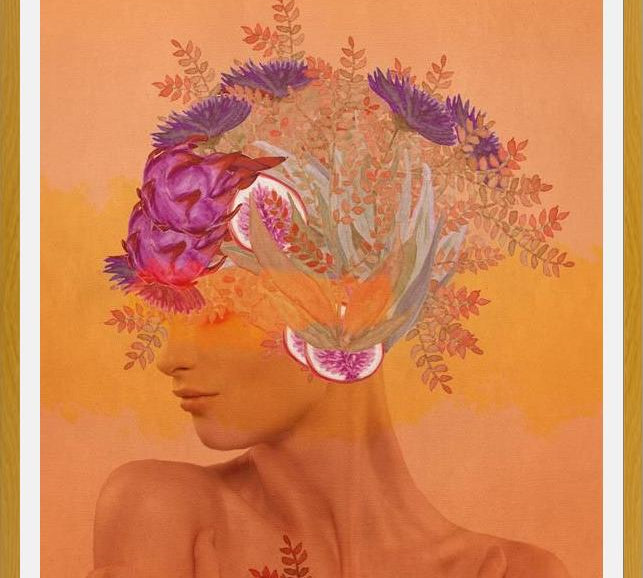 Cuadro Woman in flowers III