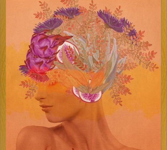 Cuadro Woman in flowers III
