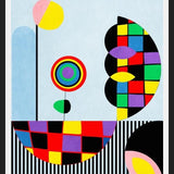 Cuadro Lúdico - Auto Multicolor