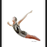 Cuadro Nadadora salto