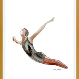 Cuadro Nadadora salto