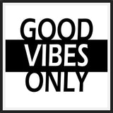 Cuadro Good Vibes Only B&W
