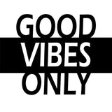 Canvas Good Vibes Only B&W
